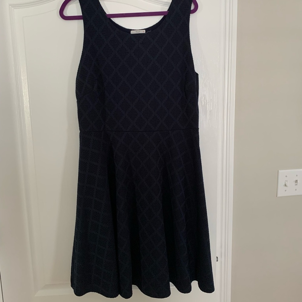Navy knee length dress